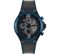 JACQUES LEMANS Orologio analogico da uomo al quarzo con cinturino in acciaio inossidabile mid-39605, Nero