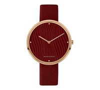 JACQUES LEMANS Orologio da donna analogico al quarzo, taglia unica, rosso, 32017057, cinghia