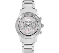 JACQUES LEMANS Orologio da donna Venezia cinturino in metallo cronografo Swarovski 1-2151F, cinturino in metallo / argento