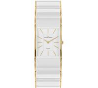 JACQUES LEMANS - Orologio Dublin - Quartz movimento dell'orologio - Spessore della cassa: 7.2 mm - Larghezza della cassa: 28 mm - Acciaio inossidabile - White - Gold - 5 ATM