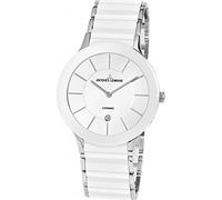 Jacques Lemans Orologio Unisex Quarzo display Analogico cinturino Acciaio inossidabile Argento e quadrante Bianco 1-1855B