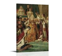 Jacques Louis David - Tela per pittura a olio con l'incoronazione di Napoleone, decorazione da parete, impermeabile, per bagno, cucina, dormitorio, poster staccabile, nessun residuo, facile da pulire