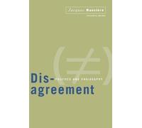 Jacques Rancière Disagreement (Tascabile)