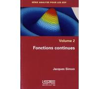 Jacques Simon Fonctions continues (Tascabile)