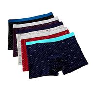 JACTZ Boxer Plus Size 9XL Biancheria Intima Maschile 5Pz/Lotto Uomini Boxer Biancheria Intima Shorts Cotone Cuecas Boxer Uomini Solidi Pantaloni Intima Uomini Boxer-Random Color,9XL