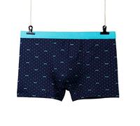 JACTZ Boxer Plus Size 9XL Biancheria Intima Maschile 5Pz/Lotto Uomini Boxer Biancheria Intima Shorts Cotone Cuecas Boxer Uomini Solidi Pantaloni Intima Uomini Boxer-Dark Blue,8XL