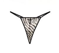 JACTZ Perizoma Donna Metal Chain Thongs Trasparente Pizzo Biancheria Intima delle Donne Lettera Sottile Mutandine di Cotone Stringa Senza Cuciture Slip-Zb2,L,3Pcs
