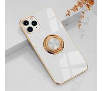 Jacyren Custodia compatibile con iPhone 13 Pro Max Custodia per cellulare iPhone 13 Pro Max Custodia con anello Case Silicone Bumper Bumper Antiurto Guscio Anello Supporto Dito Magnetico Supporto