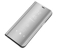 Jacyren Custodia Huawei P20 Lite Cover Specchio Case Clear View Standing Mirror Flip Case P20 Lite Custodia Portafoglio Folio Flip Stile Pelle Libro Fondina per Huawei P20 Lite