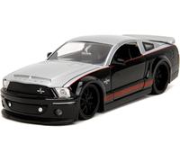 Jada 1:24 2008 Ford Shelby MUSTANG GT-500KR Argento e Nero/Red Bigtime Muscolo