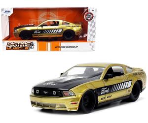 Jada 1/24 33055 Big Tempo Muscolo 2010 Ford MUSTANG Tom ’S Gara Oro e Nero