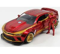 JADA 1/24 CHEVROLET CAMARO COUPE IRON MAN FIGURE 2016 MODELLINO STATICO DIECAST