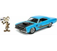 Jada 1:24 Diecast 1970 Plymouth Roadrunner Con Figura Wile E Coyote