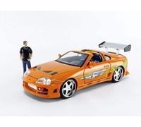 Jada 1:24 Diecast 1995 Toyota Supra Con Figura Di Brian O'Conner