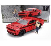 JADA 1/24 DODGE CHALLENGER WITH THE WALKING DEAD GLENN FIGURE 2015 MODELLINO