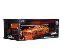 Jada 1/24 Fast & Furious - Brians Arancione Toyota Supra Con Brian Figura 30738