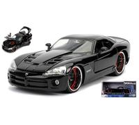 JADA 1/24 LETTY'S DODGE VIPER SRT 10 FAST FURIOUS NERO MODELLINO STATICO DIECAST