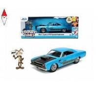 JADA 253255028 PLYMOUTH - ROAD RUNNER COUPE 1970 WITH WILE E. COYOTE FIGURE - LO