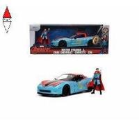 Marvel Avengers Chevrolet Corvette Modellino Auto Con Personaggio Doctor Strange