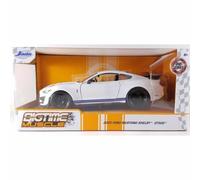 Jada 1:24 Scala - 2020 Ford Mustang Shelby GT500 Bianco Lucido Con Strisce Blu