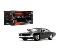 Jada 1/24 Scala Fast & Furious Primo Film-Dom's Dodge Charger Nero Lucido 35421
