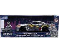 Jada 1/24 Scala Godzilla Mechagodzilla 2009 Nissan GT-R (R35) Ben Sopra Con Fig