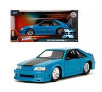 JADA 1/24 TOYS FORD MUSTANG GT FAST FURIOUS BLU MODELLINO STATICO DIECAST