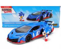 JADA 1/24 TOYS LAMBORGHINI VENENO 2009 SONIC THE HEDGEHOG MODELLINO STATICO