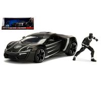 JADA 1/24 TOYS NERO PANTHER W/LYKAN HYPERSPORT MODELLINO STATICO DIECAST