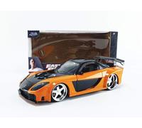 Jada 1:24 Veloce & Furious Han ’S Mazda RX-7 -arancione & Nero 30732