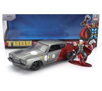 JADA 1/32 CHEVROLET CHEVELLE SS 1970 THOR FIGURE MODELLINO STATICO DIECAST
