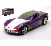 JADA 1/32 TOYS CHEVROLET CORVETTE STINGRAY THE JOKER 2009 MODELLINO STATICO