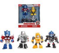 Jada 2.5" MetalFigs Transformers Figure In Metallo Die-Cast Set Di 4 Pezzi 34342