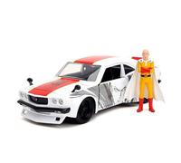 JADA 33688 MINIATURA MAZDA RX-3 CON UNA FIGURA DA UOMO PUNCH BICOLORE 1/24