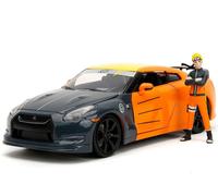 JADA 33691 NISSAN GT-R CON FIGURA BICOLORE NARUTO HOLLYWOOD RIDES 2009 1/24