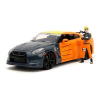JADA 33691 NISSAN GT-R CON FIGURA BICOLORE NARUTO HOLLYWOOD RIDES 2009 1/24