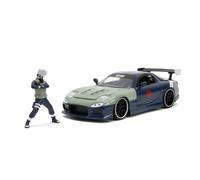 JADA 34370 MAZDA RX-7 CON FIGURA KAKASHI BLU HOLLYWOOD GIDES 1995 1/24
