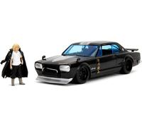 Jada Tokyo Revengers 1:24 1971 Nissan Skyline GT-R Die-Cast Car & 7 cm Figura Mikey, giocattoli per bambini e adulti