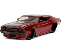 JADA 35191 MINIATURA CHEVROLET CHEVELLE SS SLIP ROSA ROSSO 1971 1/24
