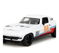 Jada 35205 1/24 Bigtime Muscle 1966 Chevrolet Corvette #66 Toyo Tires - Bianco