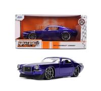 Jada 36592 1/24 1971 Chevy Camaro Viola Big Volta Muscolo Apertura Presenta