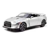 JADA 97212 MINIATURA NISSAN GT-R CANDY SILVER FF 2009 1/24