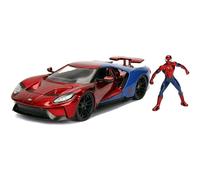 JADA 99725 MINIATURA FORD GT CON SPIDER-MAN RED MARVEL 2017 1/24