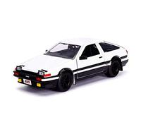 Jada - 99733 - TOYOTA TRUENO AE86 Modello DieCast Da Initial D First Stage e Figura TAKUMI Originale - Multicolore - Scala 1/24 20cm