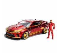 Jada- Avengers Marvel Chevy Camaro Ss Del 2016, 253225003, +8Anni, in Scala 1:24 con Personaggio di Ironman in Die Cast