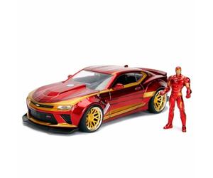 Jada- Avengers Marvel Chevy Camaro Ss Del 2016, 253225003, +8Anni, in Scala 1:24 con Personaggio di Ironman in Die Cast