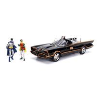 1966 TV Series Batmobile con luces, Batman y Robin 1:18 Jada Toys 98625/25321600