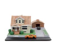 Jada -Casa Garage di Toretto Fast & Furious, Playset Diorama, Include due Nano V