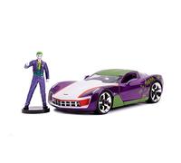 Jada Diecast 1:24 2009 Corvette Stingray Concept with Joker Figure