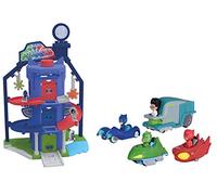 Majorette- PJM Garage QUARTIER General + 4 VEH PJ Masks Pyjamasques Cofanetto Auto in Miniatura, Multicolore, 13 x 44.5 x 39.5 cm, 7/203145002